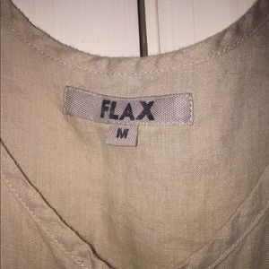 Flax Tops - FLAX 100% linen button up seashell tank top shirt Flax Tops - FLAX 100% linen button up seashell tank top shirt